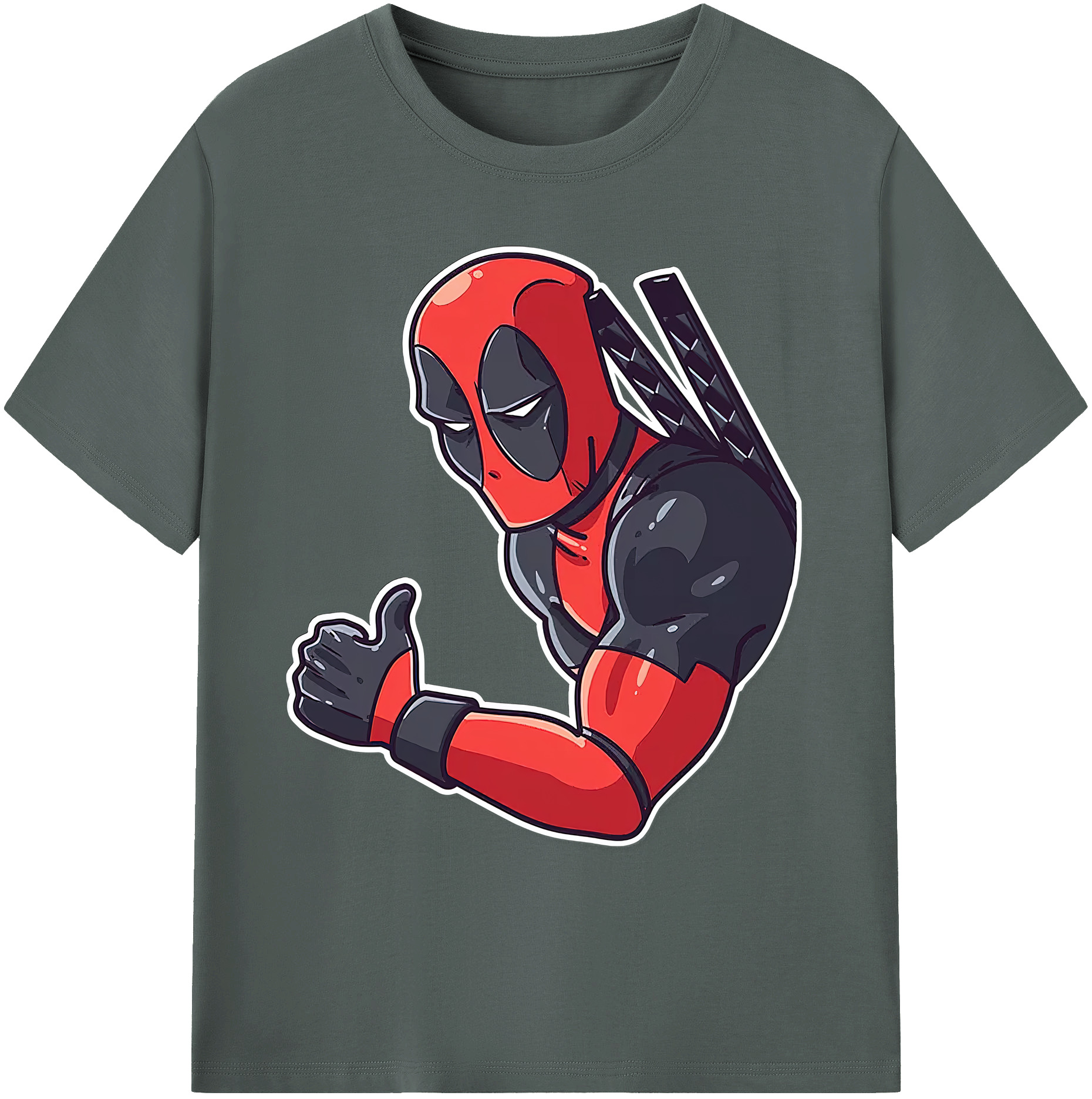 （画像用） Deadpool デッドプール 綿100％ メンズ半袖Tシャツ｜肌触りやわらか＆通気性